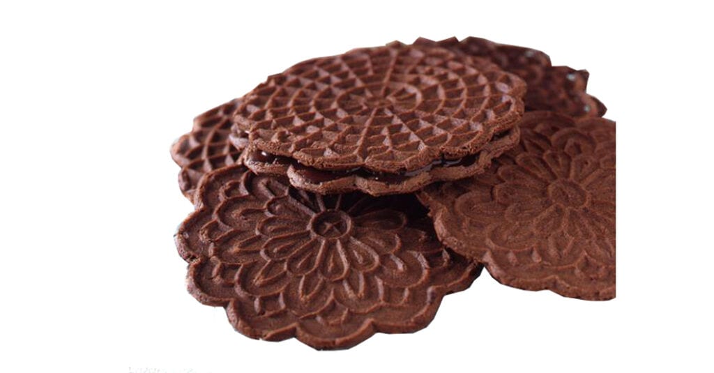 chocolate pizzelle
