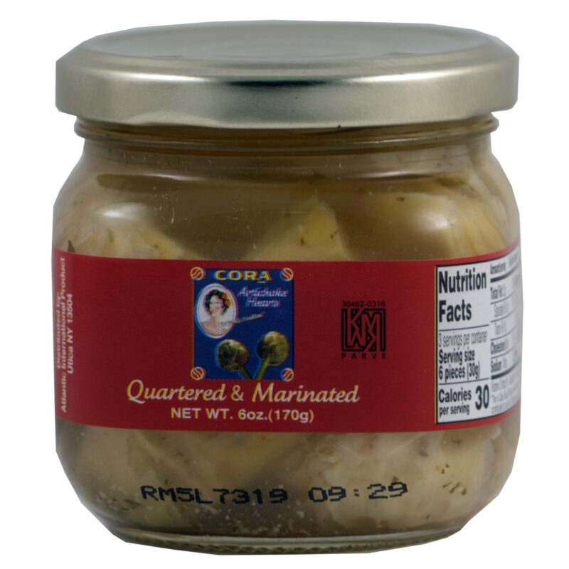 Artichokes marinated