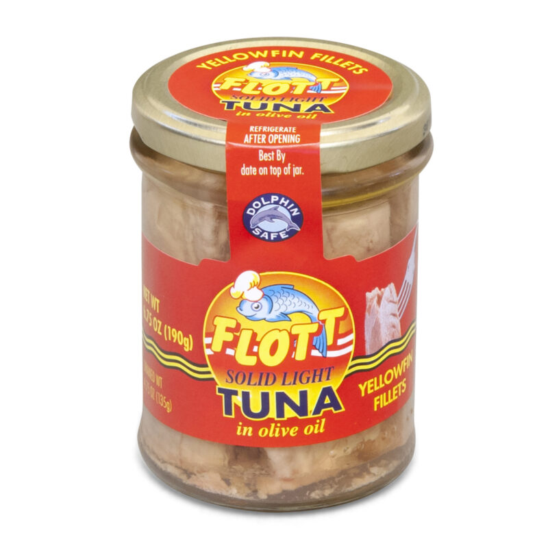 Tuna jar in olive oil